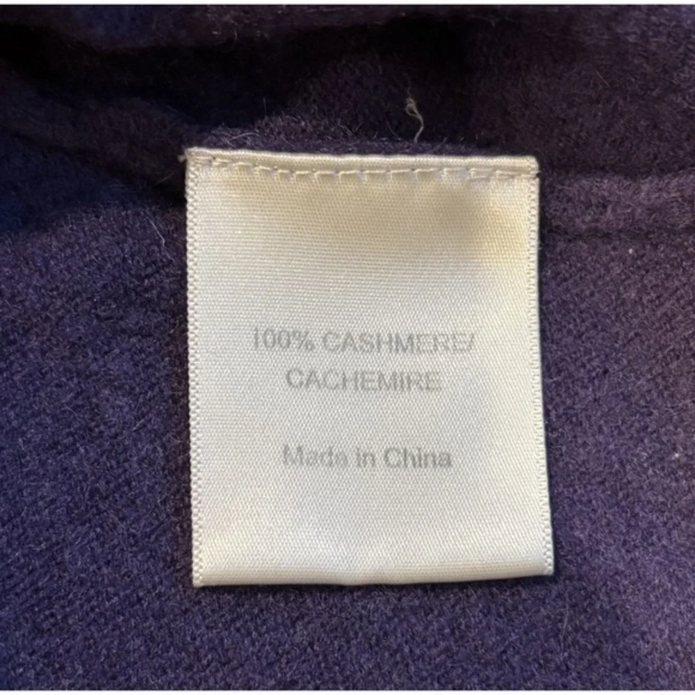 Tory Burch Purple Sweater Tunic 100%‎ Cashmere Size XS